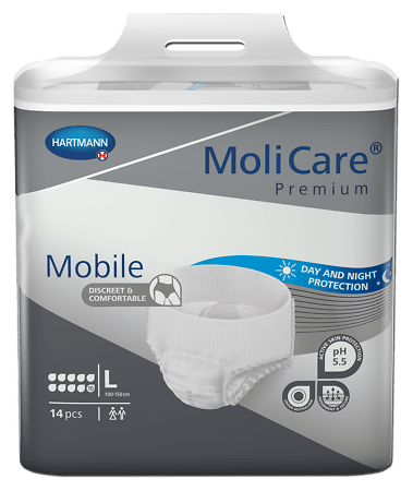 MoliCare Mobile sauskelnės-kelnaitės 10 lašų, L, N14