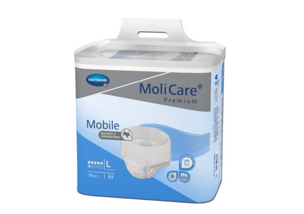 MoliCare Mobile sauskelnės-kelnaitės 6 lašai, L, N14