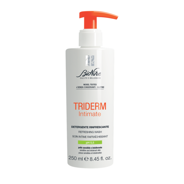 BioNike TRIDERM INTIMATE pH 5.5, gaivinamasis intymios higienos prausiklis, 250 ml