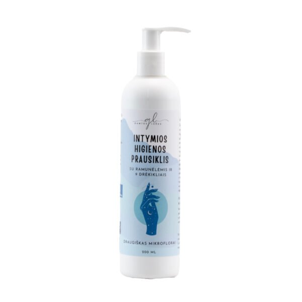 Gamtos lašas intymios higienos prausiklis su ramunėlėmis ir 9 drėkikliais, 100 ml