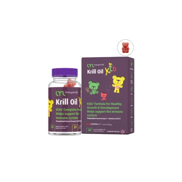 LYL Krill Oil guminukai su Omega-3 ir vitaminais